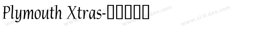Plymouth Xtras字体转换